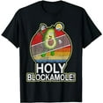 thumbnail image 1 of Vintage Holy Blockamole Volleyball Player Blocker Avocado T-Shirt, 1 of 5