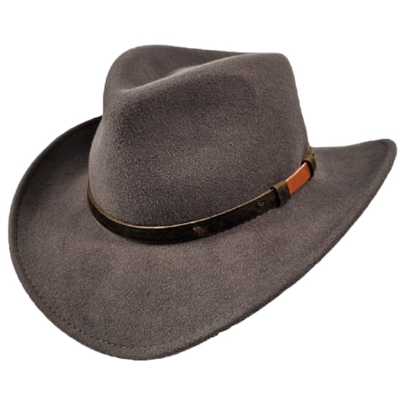 Vintage Homburg Panama Hat Victorian Age Western Porkpie Hat Top Hat for Dinner Outdoor Casual Wear