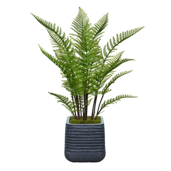Vintage Home Artificial Faux 49'' Tall Fern Plant With Eco Planter