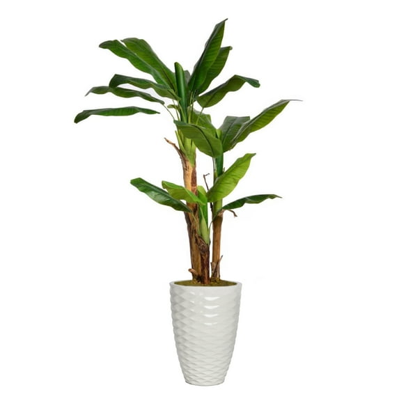 Vintage Home Artificial Faux 71'' Tall Banana Tree With Eco-Paper Planter With Eco Planter