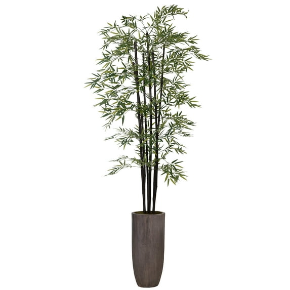 Vintage Home Artificial Faux Real Touch 7.67 Feet Tall Bamboo Tree With Fiberstone Planter