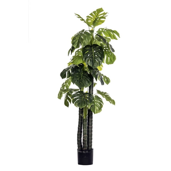 Vintage Home Artificial Faux Real Touch 72" Tall Monstera Ceriman