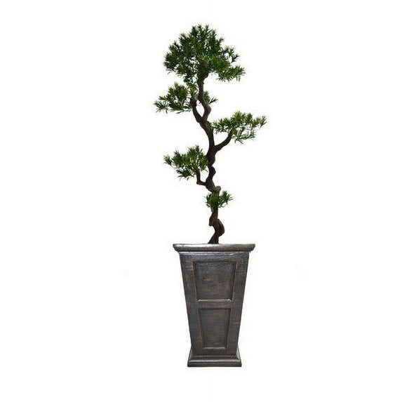 Vintage Home Artificial Faux Real Touch 78" Tall Yacca Tree Artificial Indoor Outdoor And Planter