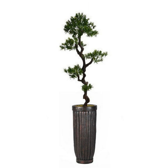 Vintage Home Artificial Faux Real Touch 80" Tall Yacca Tree With Planter