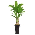 thumbnail image 1 of Vintage Home Artificial Faux Real Touch 91" Tall Banana Tree With Real Touch Leaves And Planter, 1 of 2