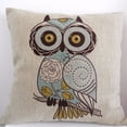 thumbnail image 1 of Vintage Home Decor Cotton Linen Pillow Case #19 Owl, 1 of 1