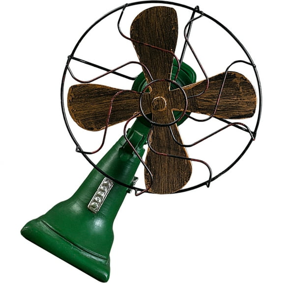 Vintage Home Decor Desktop Hand Held Fans Rechargeable Dining Room Table Green