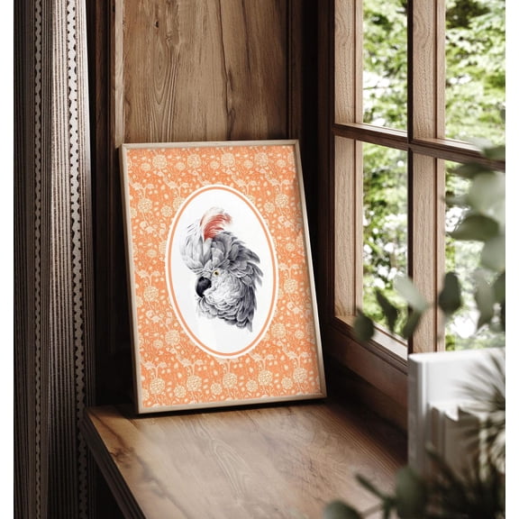 Vintage Home Decor, Vintage Bird Prints, Grandmillenial Wall Art, Cottage Core Preppy Art, Vintage French Country Aesthetic Poster, Unframed Canvas Size 16x24