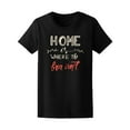 thumbnail image 1 of Vintage Home Is Where Your Bra Isn't T-Shirt Women -Image by Shutterstock, Female Medium, 1 of 2