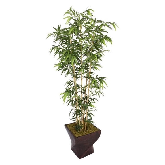 Vintage Home by Vintage Home 82-in Tall Natural Bamboo Tree in 17-in Fiberstone Planter 36L 36W 81.5H