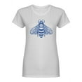 thumbnail image 1 of Vintage Honey Bee Graphic  Shaped T-Shirt Women -Image by Shutterstock, Female Small, 1 of 2
