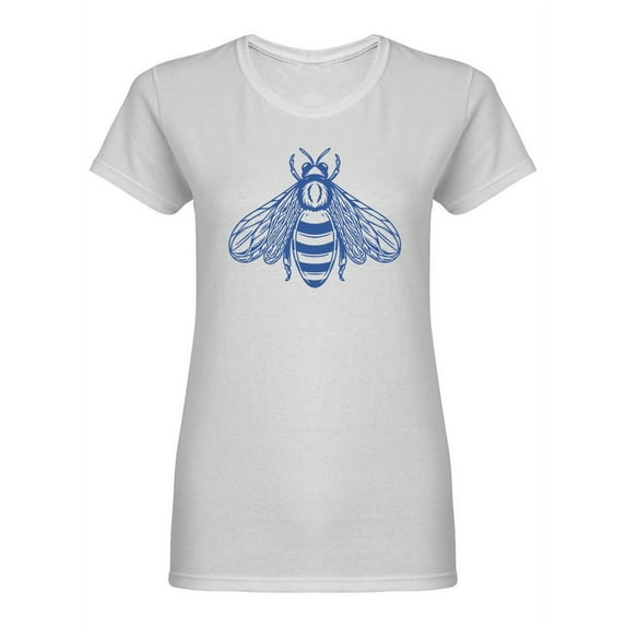 Vintage Honey Bee Graphic Shaped Tee Women's -Image by Shutterstock