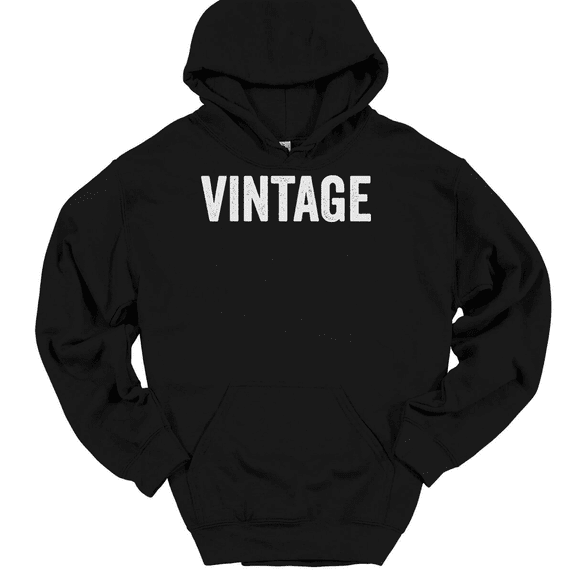 Vintage Hooded Sweatshirt Hoodie Funny Fathers Day Dad Novelty Gift - Black, M