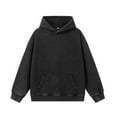 thumbnail image 1 of Vintage Hoodies for Men with Front Pocket Long Sleeve Sweatshirts Mens Casual Solid Color Pullover Breathable Going-Out Athletic Workout Hoodie Tops, 1 of 3