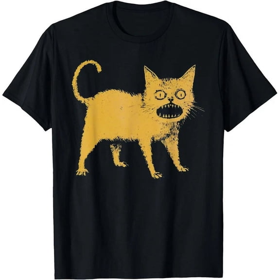 Vintage Horrible Japanese Cat Funny T-Shirt , Unisex Teehot Trending Birthday Gifts