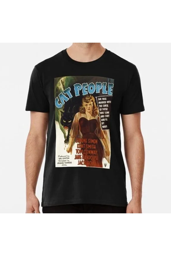 Vintage Horror Movie Cat People Size S to 5XL Made in the USA T-Shirt