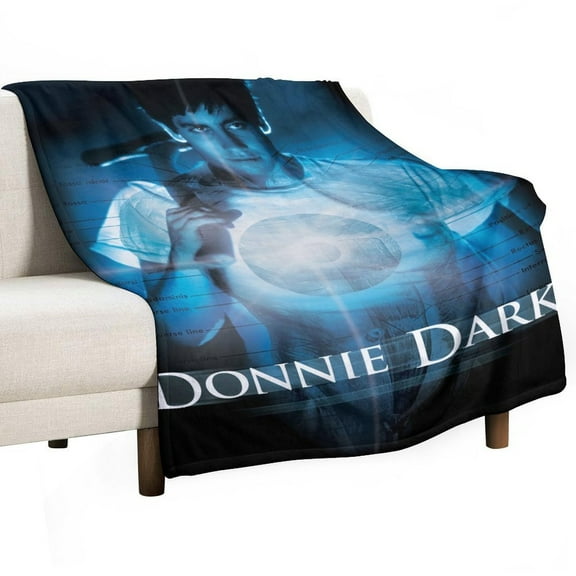 Vintage Horror Movie Donnie Darko Poster Luxury Flannel Blanket - Super Soft Anti-Static Plush Warm Blanket for Sofa Bed - Extra Large Cozy Blanket for Men and Women, Home Decor Gift.