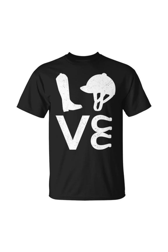 Vintage Horse Lover Graphic Tee Girls Women Cotton Casual Equestrian Pet Owner Gift T-Shirt, Size S, Color Black