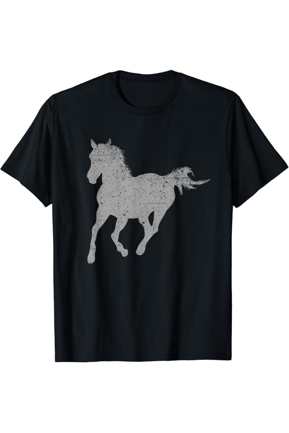 Vintage Horse Print Horseman Horseback Riding T-Shirt All Size S-5Xl