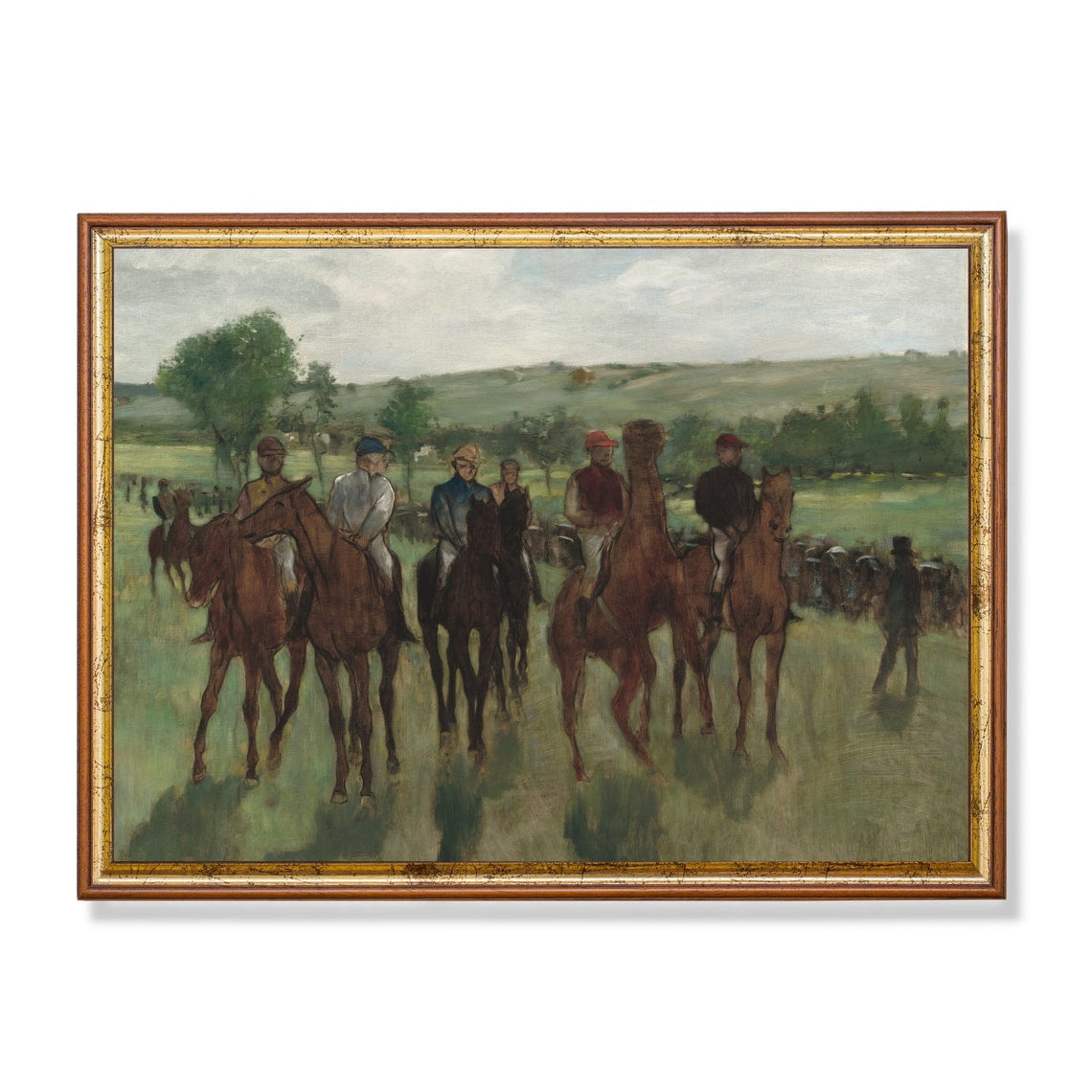 vintage-horse-racing-art-poster-equestrian-home-decor-office-wall-art
