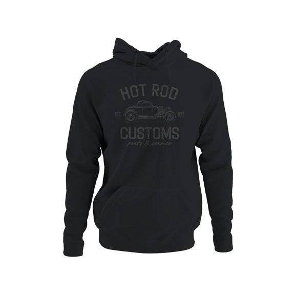 Vintage Hot Rod Customs Logo 1977 Men's Hoodie