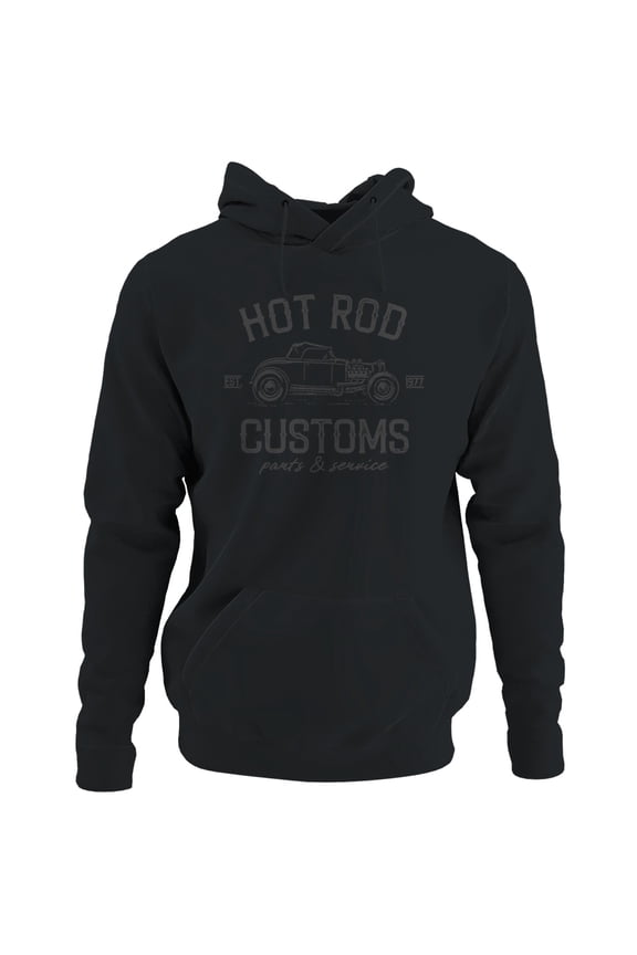 Vintage Hot Rod Customs Logo 1977 Men's Hoodie