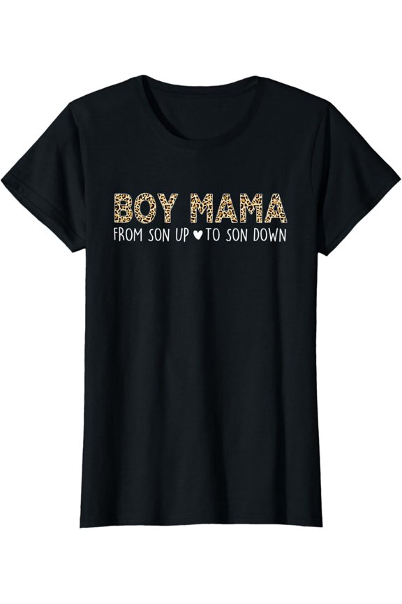 Vintage Hot trending Womens Boy Mama From Son Upto Son Down Mother'S Gift Mom T-Shirt - Birthday Gifts