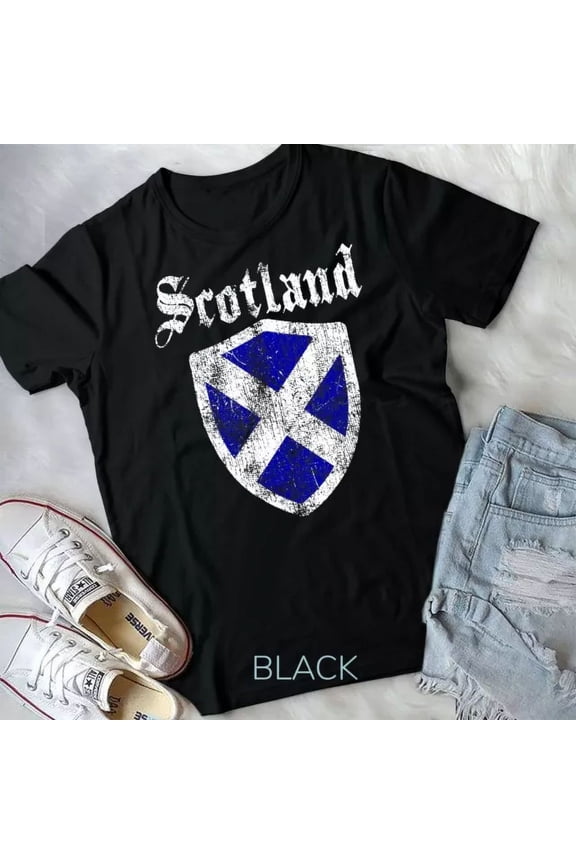Vintage Hot trending Womens Vintage Scottish Rugby Shirt Scotland Rugby Football Unisex T-Shirt - Birthday Gifts