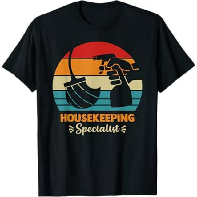 Vintage Housekeeping Specialist Cleaning Service Housekeeper TShirt