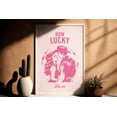 thumbnail image 1 of Vintage How Lucky Are We Western Pink Rodeo Wall Art, Unframed Paper Poster 11x14in, 1 of 4