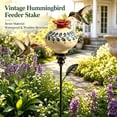 thumbnail image 1 of Vintage Hummingbird Feeder Garden Stake - Resin Outdoor Bird Feeder for Patio Balcony Yard, Weather Resistant Decor for Borders and Large Planters, 1 of 8