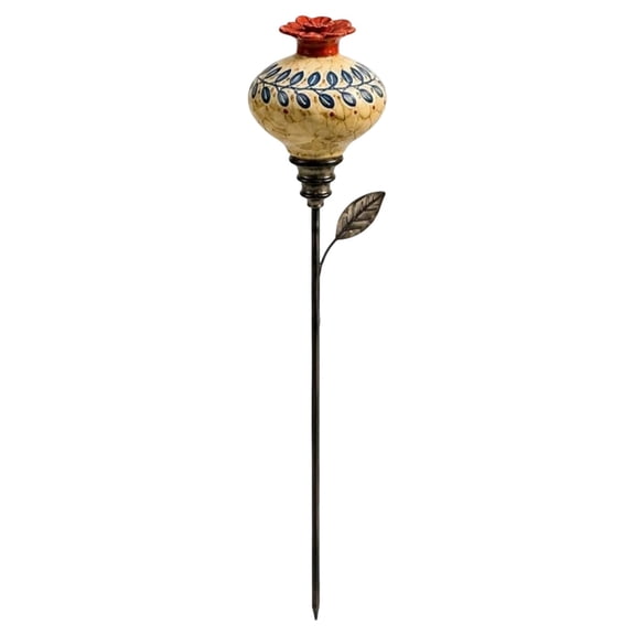 Vintage Hummingbird Feeder Garden Stake, Weather Resistant Durable Outdoor Decor Easy‑Fill Bird Attracting Ornament for Garden Patio Balcony for Backyard Nature Bird Watching Enthusiasts