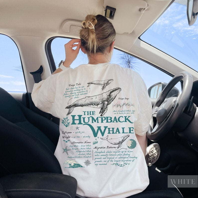 Vintage humpback whale facts tshirt walmart