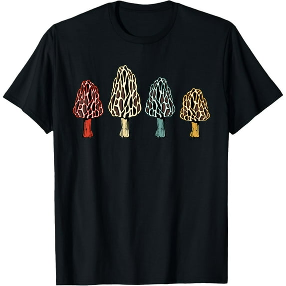 Vintage Hunting Morel Mushroom Shirt Gifts T-Shirt