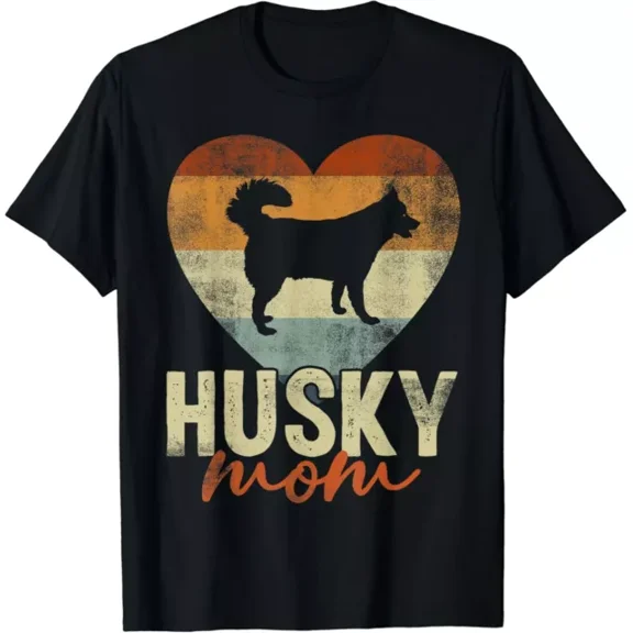 Vintage Husky Mom Dog Lover Mother'S Day Gift Gift T-Shirt Unisex S-5XL Hot Trending Shirt, Vintage Birthday Gift