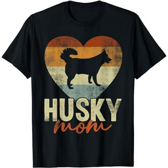 Vintage Husky Mom Dog Lover Mother's Day Gift T-Shirt