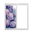 thumbnail image 1 of Vintage Hydrangea Window Privacy Film, Spring Purple Flowers Garden Plants Static Cling UV Sun Blocking Tint Film Heat Control Windows Films for Bedroom Bathroom, Window Stickers 29.5"x78.7", 1 of 8