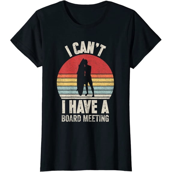Vintage I Can't I Have A Surfboard Meeting Surfing Surfer T-Shirt