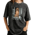thumbnail image 1 of Vintage I Got That Dog In Me Funny Golden Retriever Wash Print Tshirt S-2XL Acid Washed Black Graphic Tees Casual Shirts for Dog Lover Tops, 1 of 4