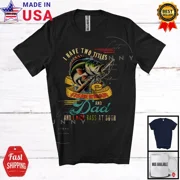 Vintage I Have Two Titles Fisherman And Dad, Happy Father'S Day Fishing T-Shirt Unisex S-5XL Hot Trending Shirt, Vintage Birthday Gift
