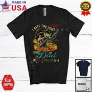 Vintage I Have Two Titles Fisherman And Dad, Happy Father'S Day Fishing T-Shirt Unisex S-5XL Hot Trending Shirt, Vintage Birthday Gift
