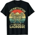 thumbnail image 1 of Vintage I Just Want To Eat Tacos And Play Lacrosse T-Shirt, 1 of 5