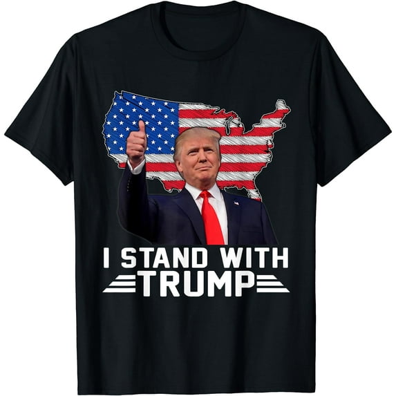 Vintage I Stand With Trump Pro Trump Supporter Men Women T-Shirt