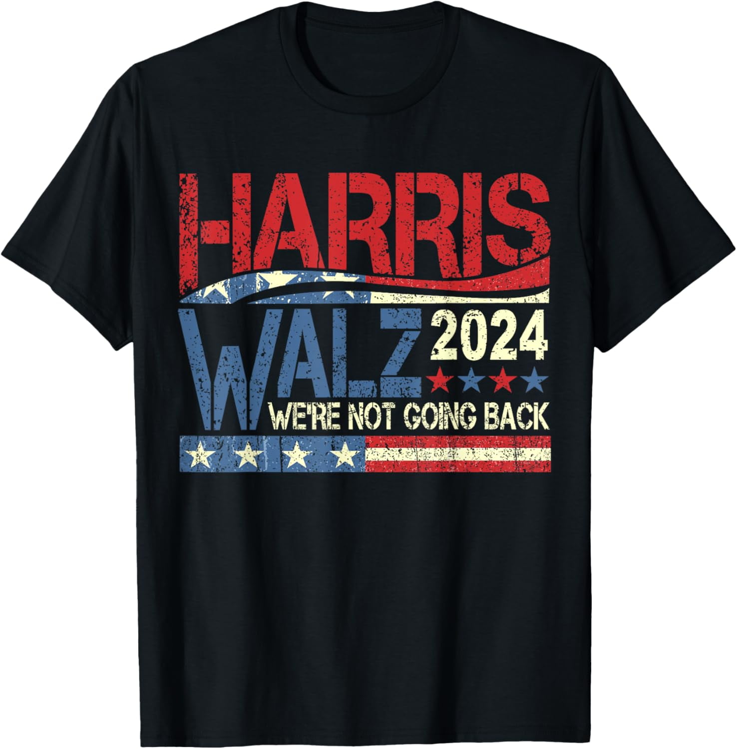 Harris Walz 2024 Kamala Harris 2024 Tim Walz 2024 USA Flag TShirt