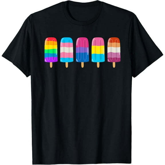 Vintage Ice Cream Equal Rights Rainbow LGBT Gay Lesbian Trans Pride T-shirt