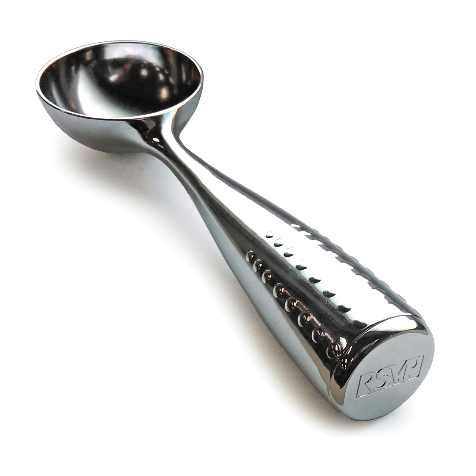 Vintage Chrome Ice Cream Scoop with Ergonomic Handle