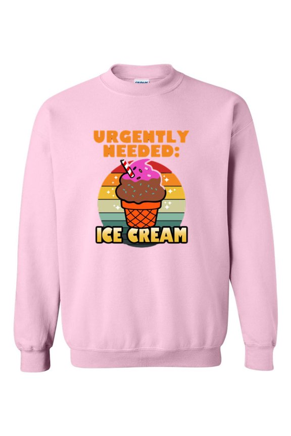 Vintage Ice Cream Summer Meme Funny Sweet Treat Graphic Sweatshirt, for men & women, up to size 5XL
