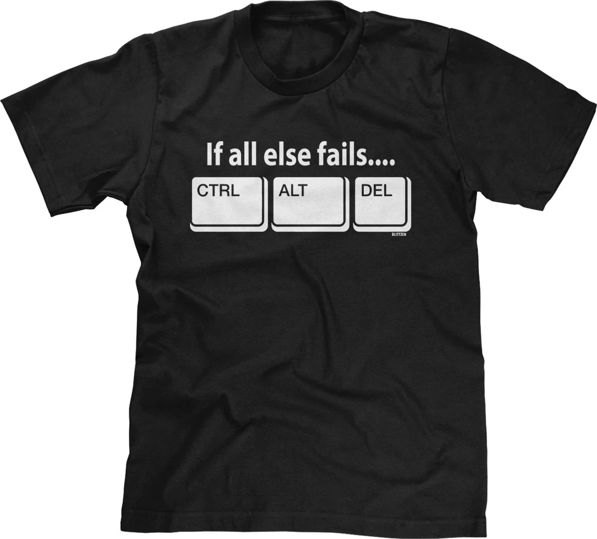 Vintage If All Else Fails Ctrl Alt Del Computer Restart Joke Funny ...