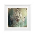 thumbnail image 1 of Vintage Illumine Chandelier White Framed Print Under Glass, design by Sasha, 1 of 8