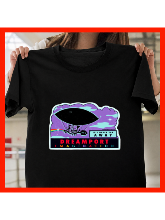 Vintage Imagination Retro Creative Mind Cloud Floating Art Print Unisex T-Shirt, up to size 5XL